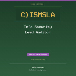 Mile2 C)ISMSLA — Information Security Lead Auditor (Self-Study)
