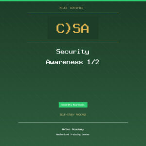Mile2 C)SA — Security Awareness 1/2 (Self-Study)