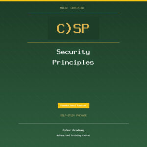 Mile2 C)SP — Security Principles (Self-Study)
