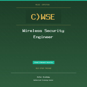 Mile2 C)WSE — Wireless Security Engineer (Self-Study)